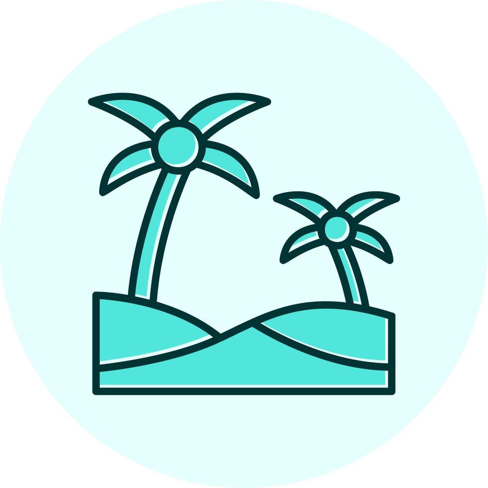 Oasis Vector Icon