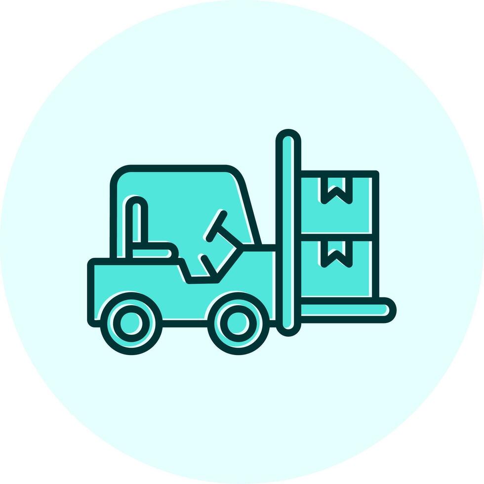 Forklift Vector Icon