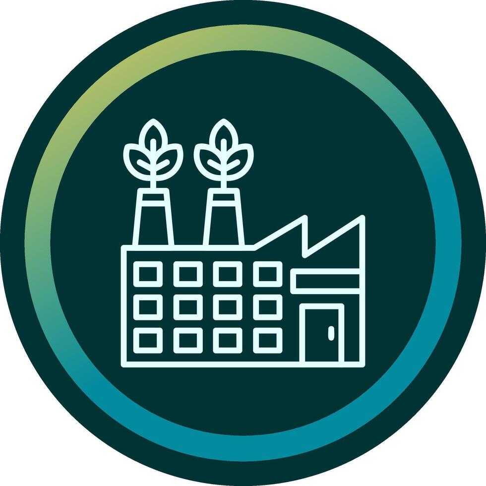 Eco Factory Vector Icon