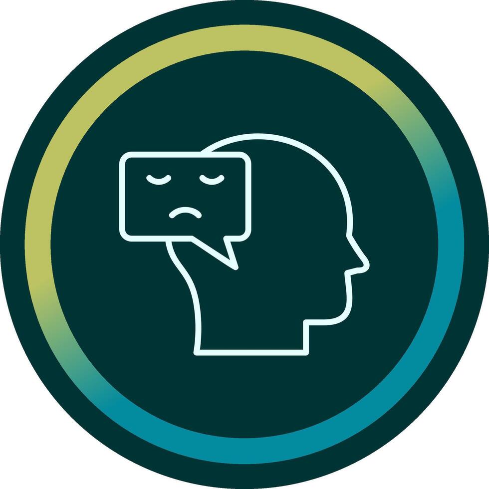 Negative Thinking Vector Icon