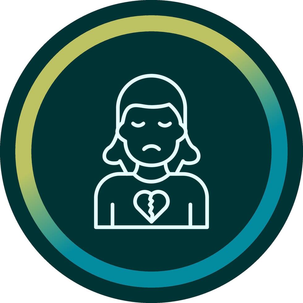 Broken Heart Vector Icon