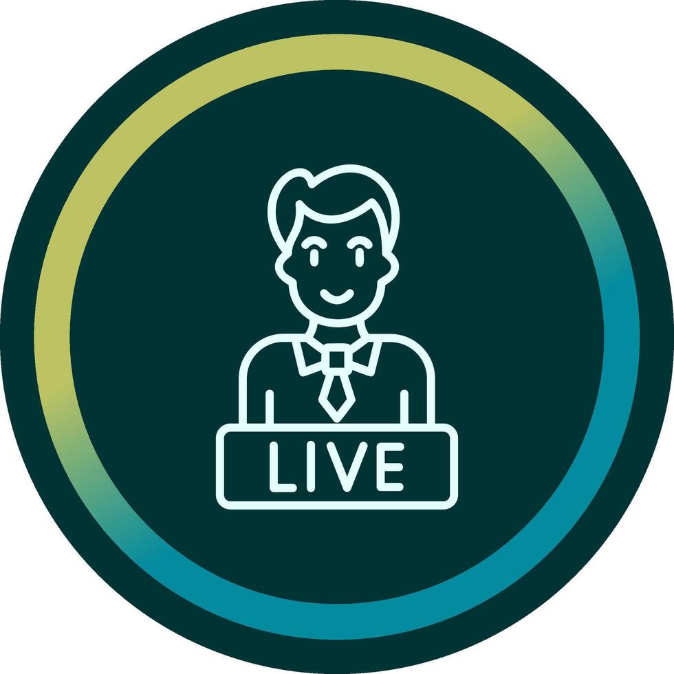 Live News Vector Icon