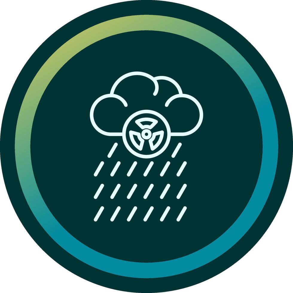 icono de vector de lluvia ácida