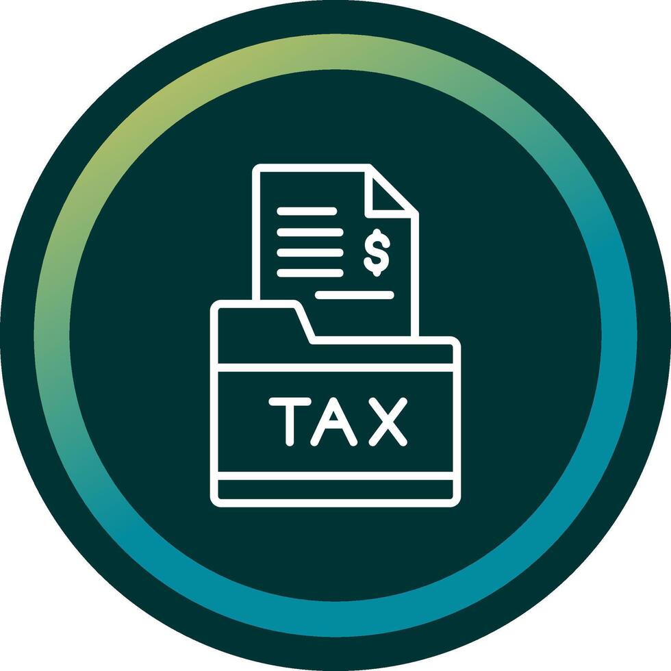 Tax Folder Vector Icon