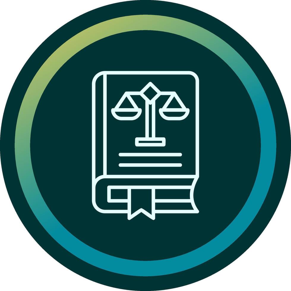 Law Book Vector Icon