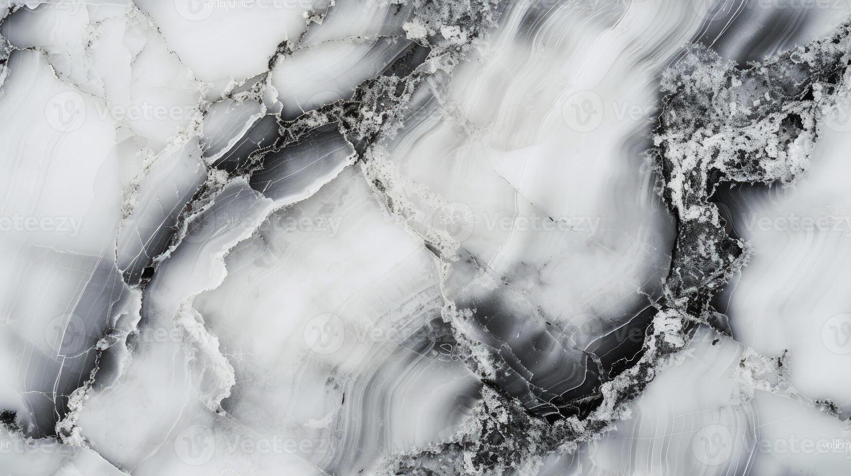 AI generated a clean marble texture adorned with a random pattern, offering a harmonious blend of sophistication and simplicity. SEAMLESS PATTERN. photo