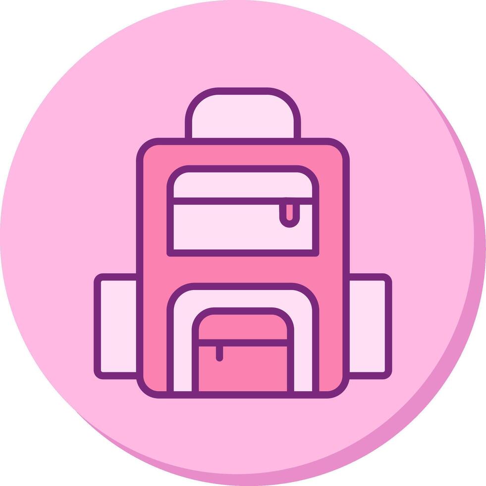 icono de vector de mochila