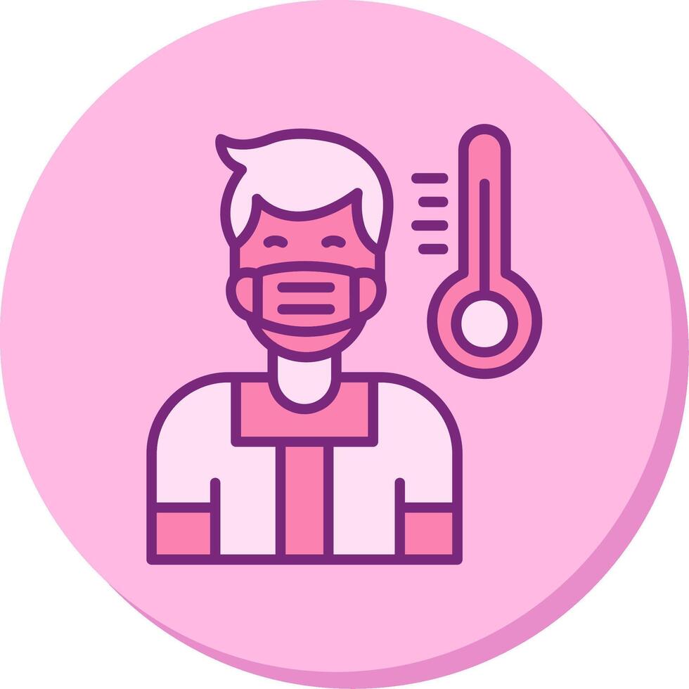 Men Fever Vector Icon