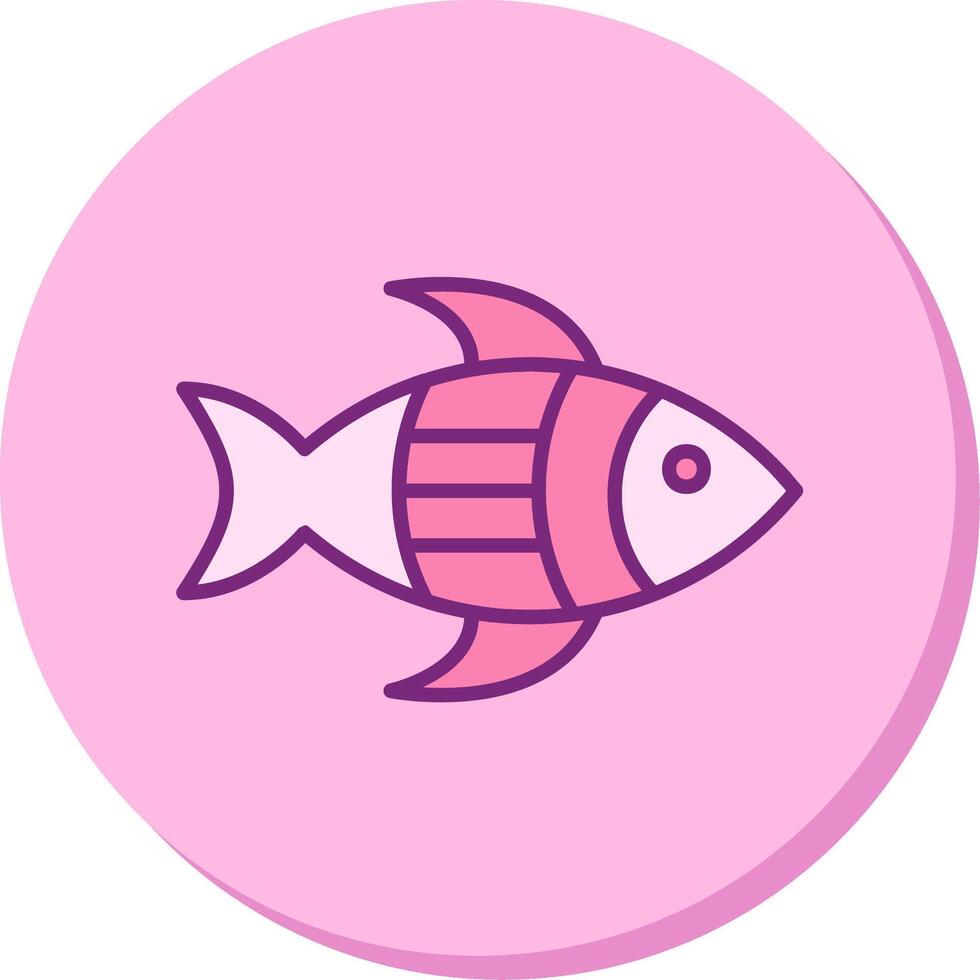 icono de vector de pescado