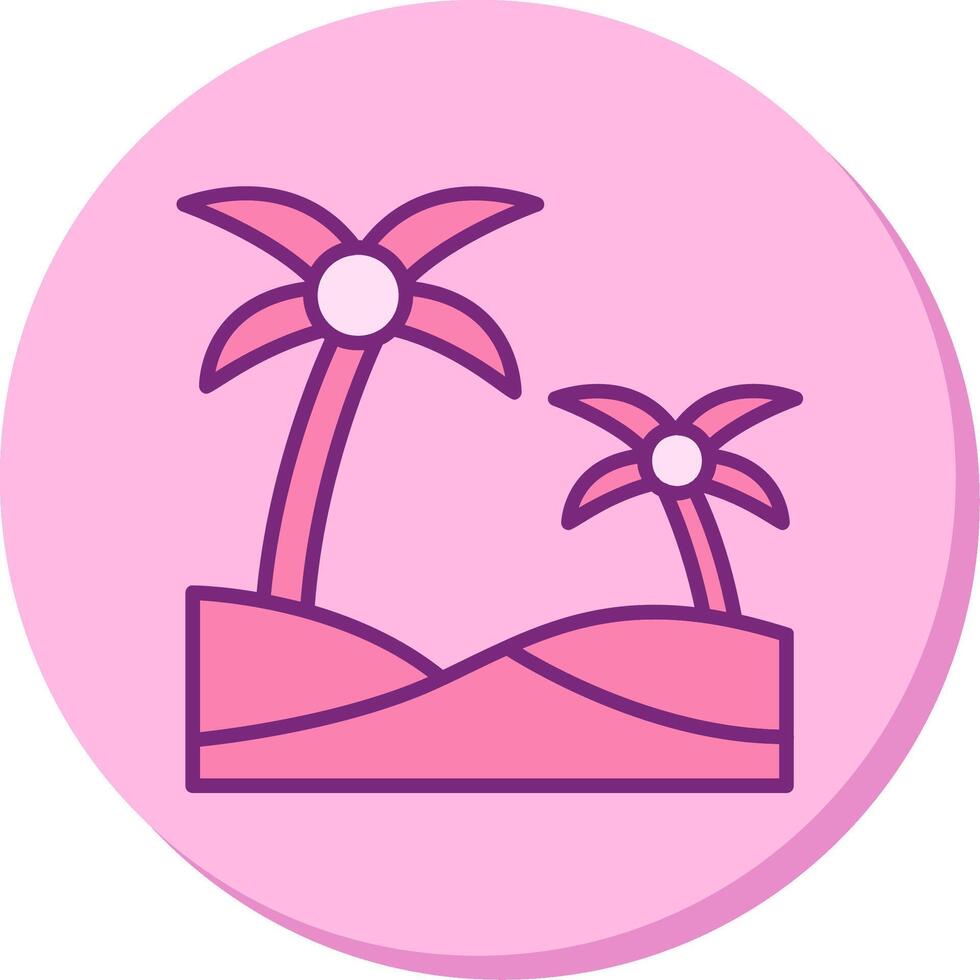 Oasis Vector Icon