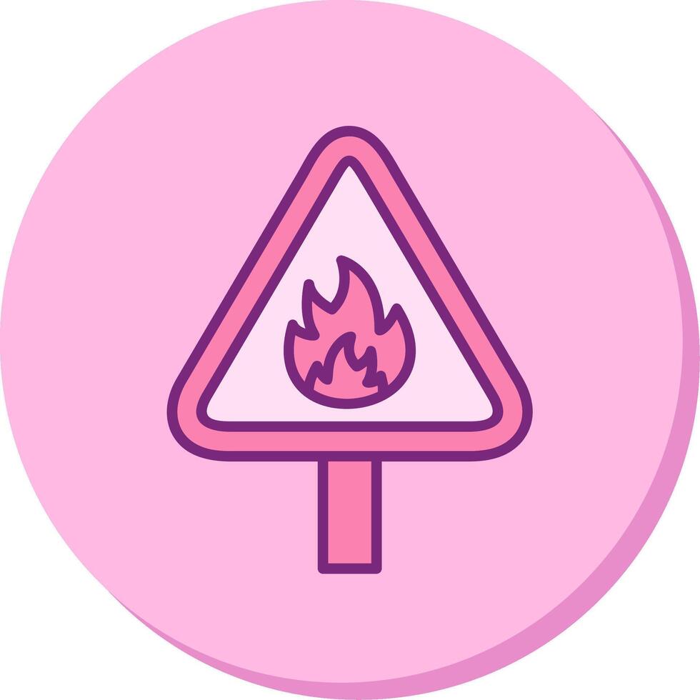 Flammable Vector Icon