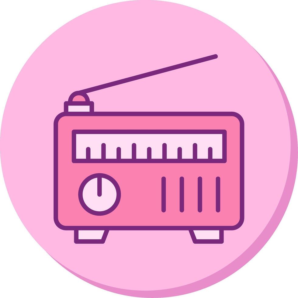 icono de vector de radio