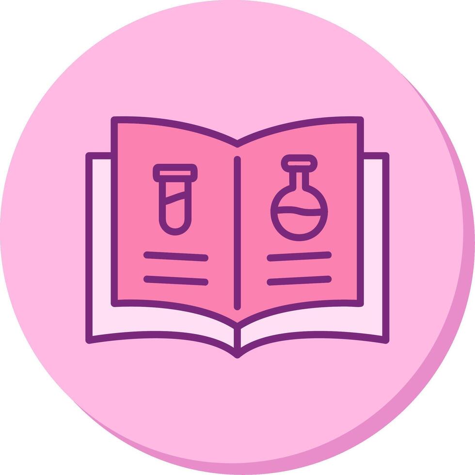 Ciencias libro vector icono