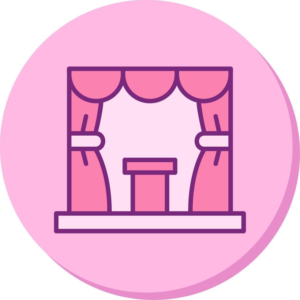 Stage Vector Icon