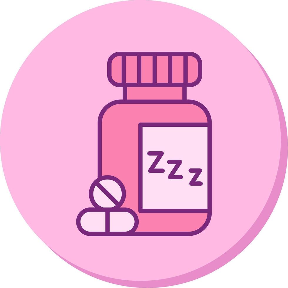 Sleeping Pills Vector Icon