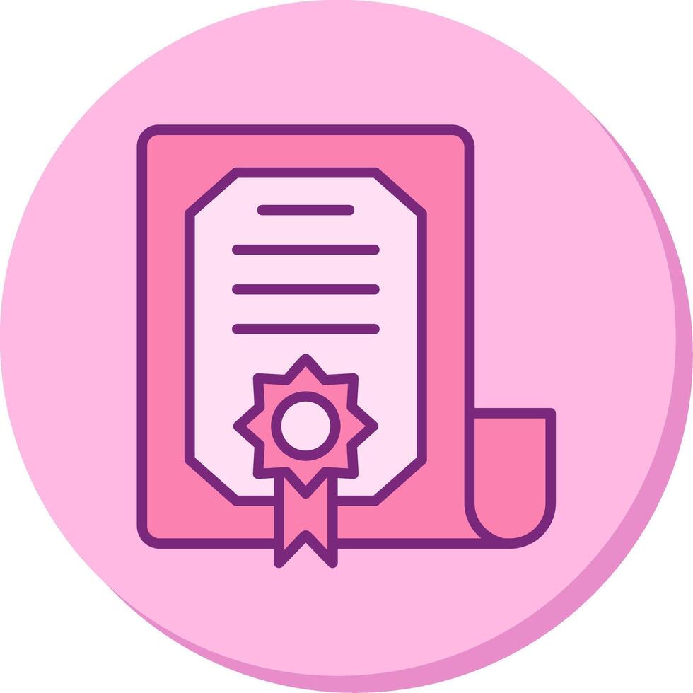 Certificate Vector Icon