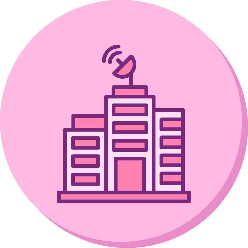 Building Network Vector Icon