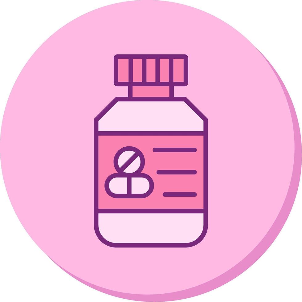 Pills Bottle Vector Icon