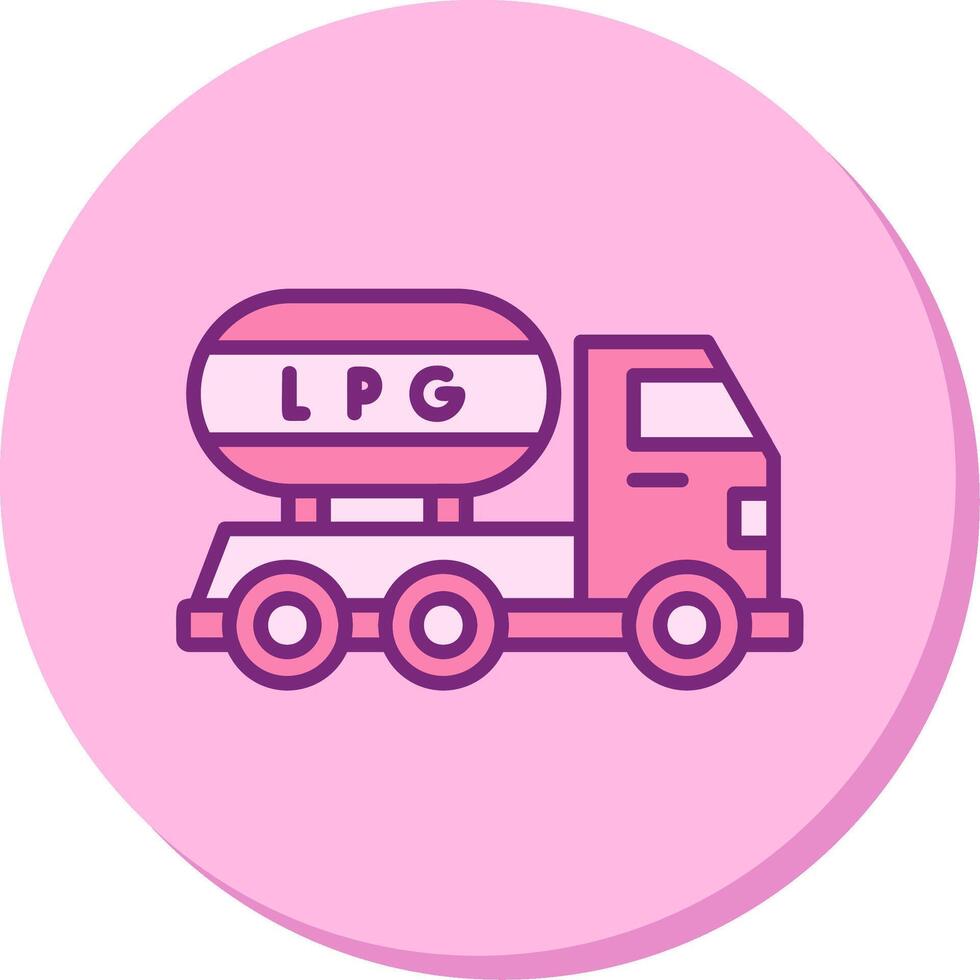 Gas Truck Vector Icon