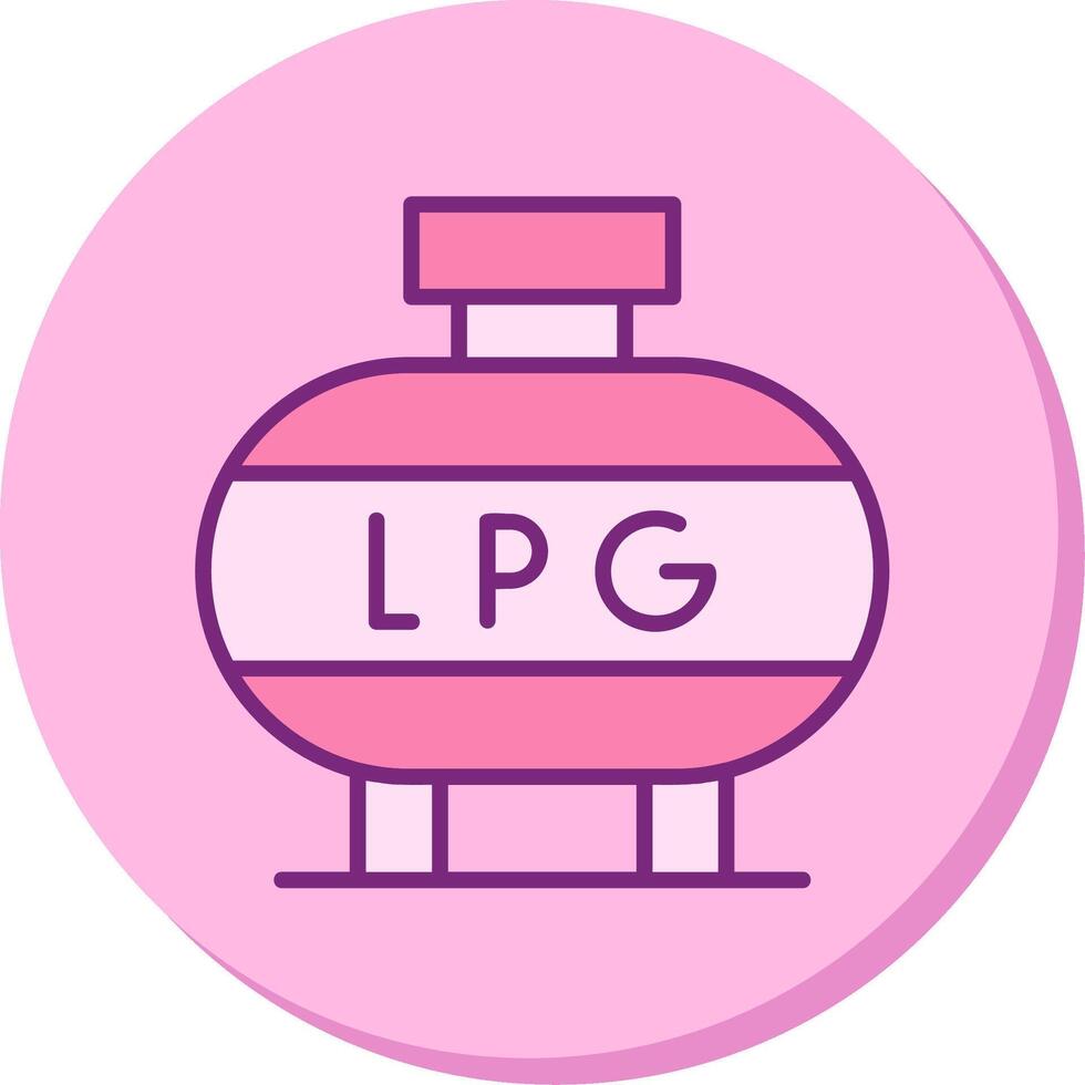 licuado petróleo gas vector icono