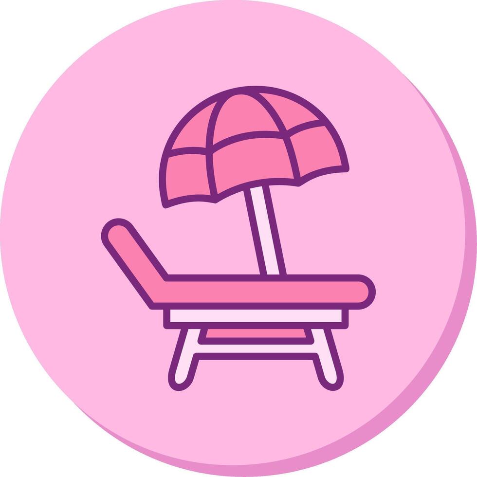 Beach Chair Vector Icon