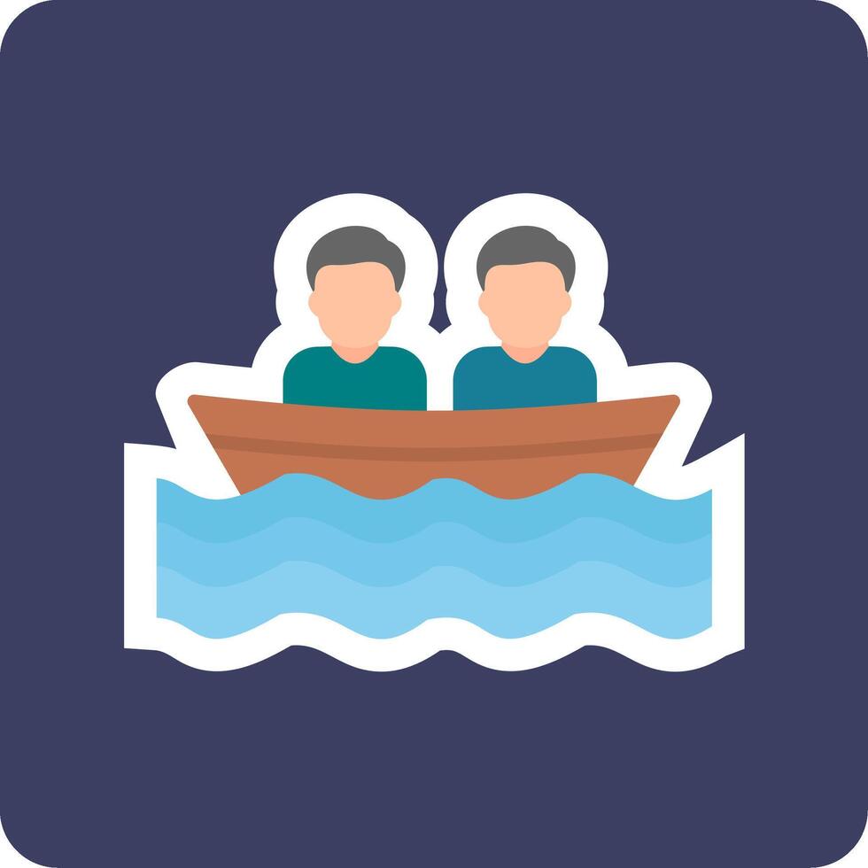 icono de vector de barco