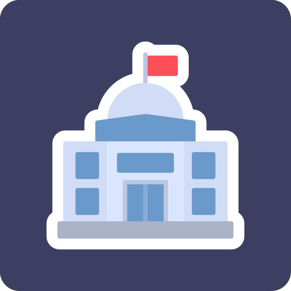 Embassy Vector Icon