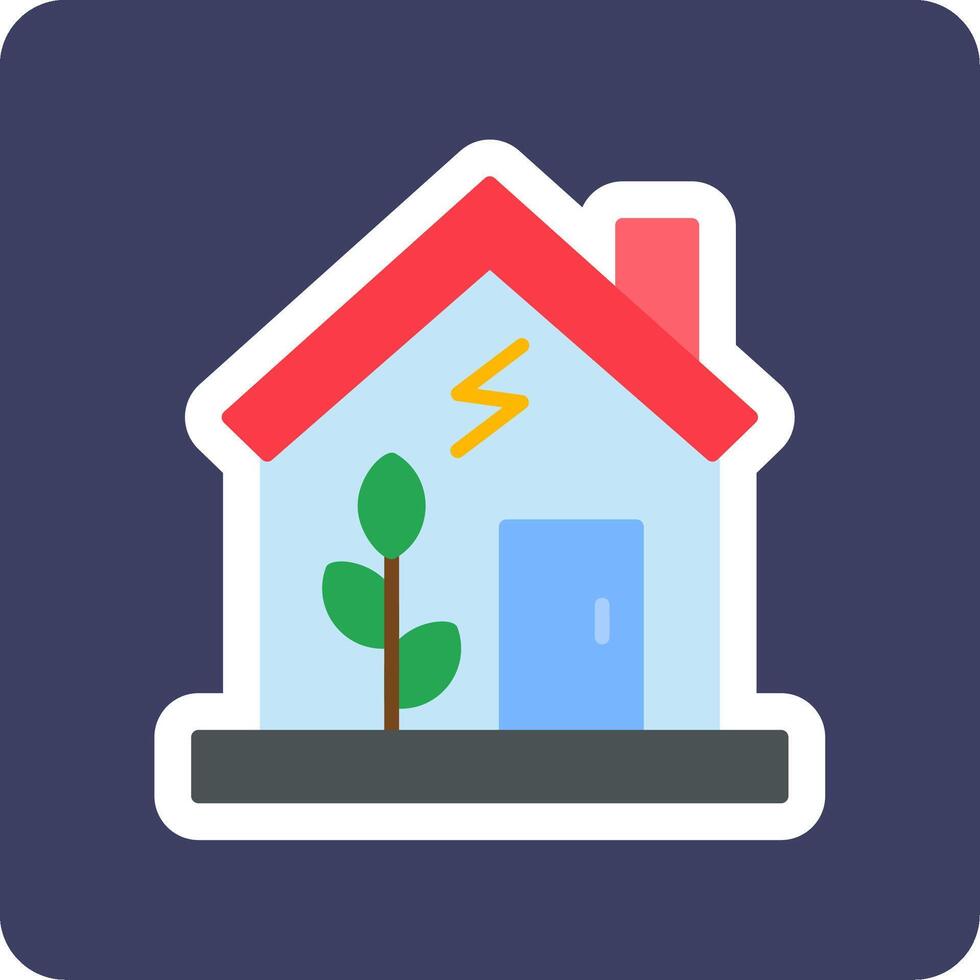 Green House Vector Icon