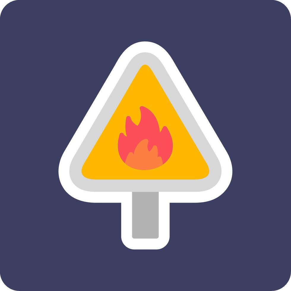 Flammable Vector Icon