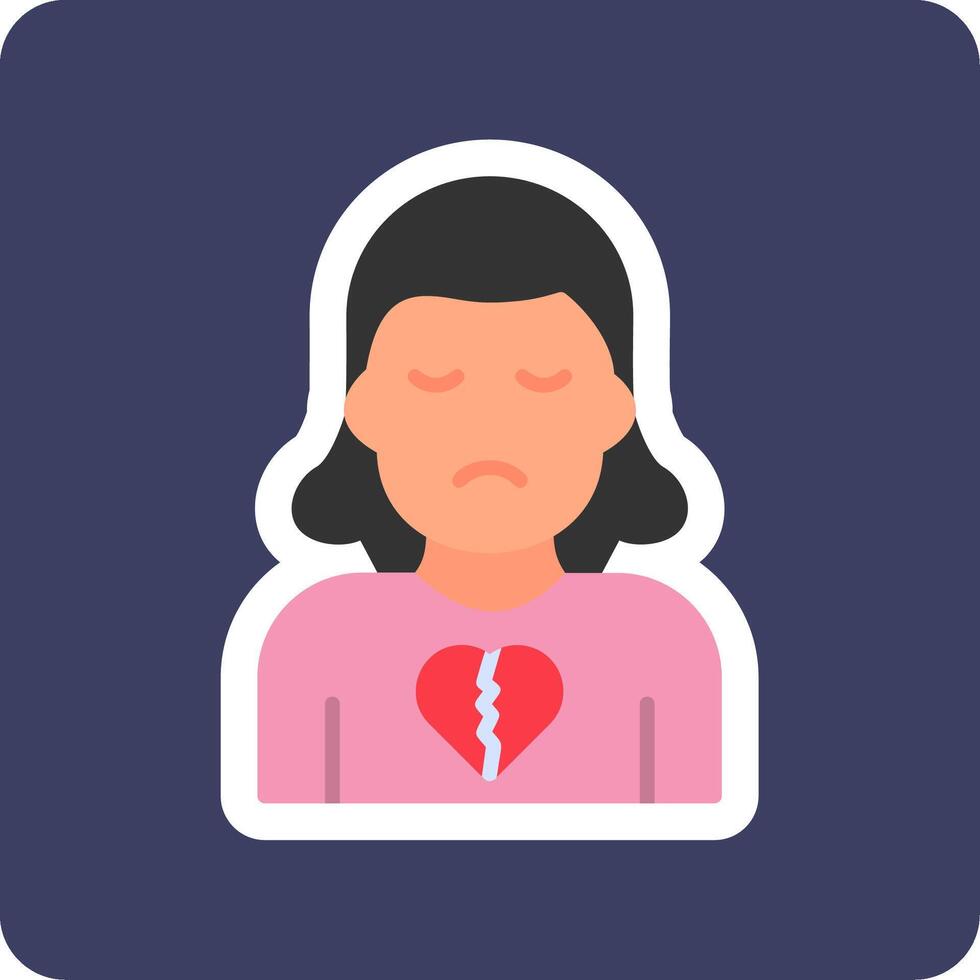 Broken Heart Vector Icon