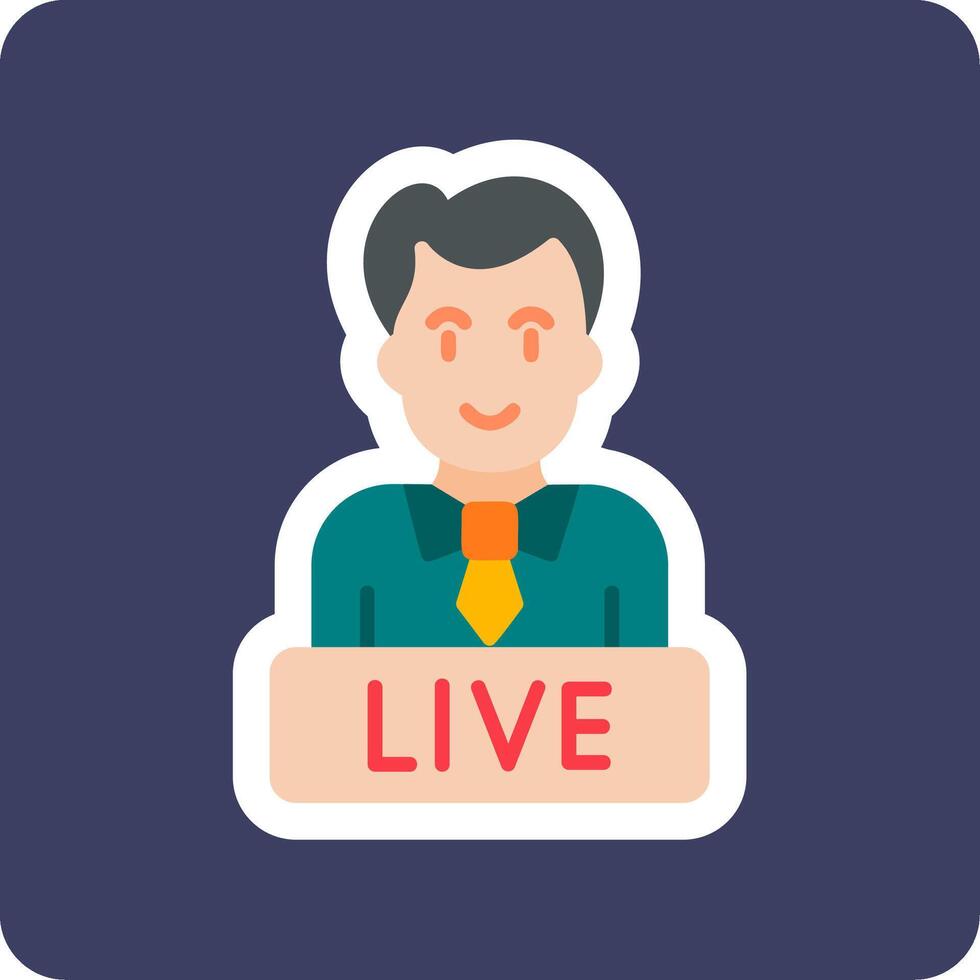 Live News Vector Icon
