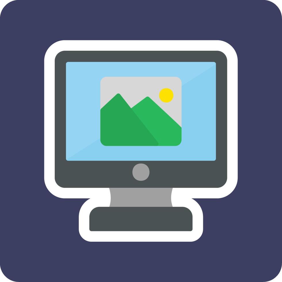 Computer Gallery Vector Icon