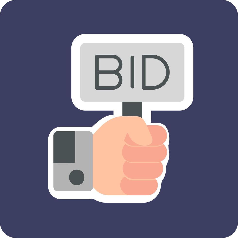 Bid Vector Icon