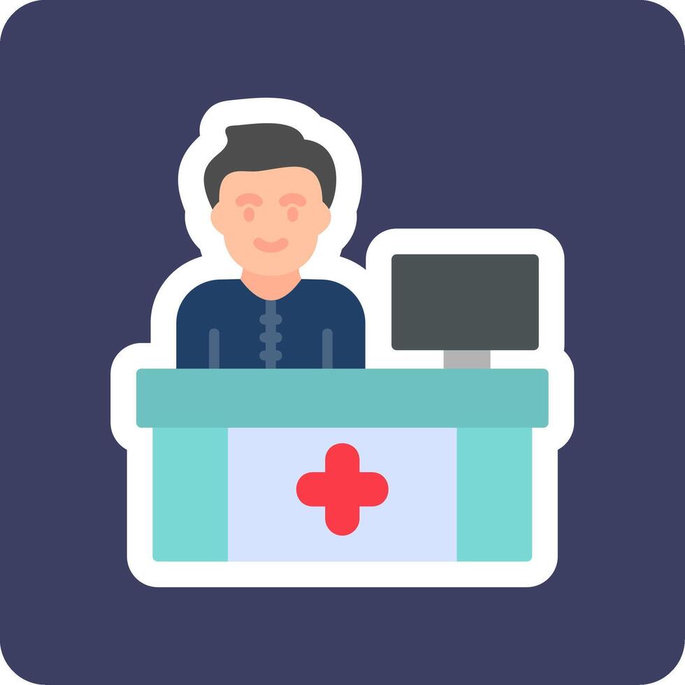 Receptionist Vector Icon