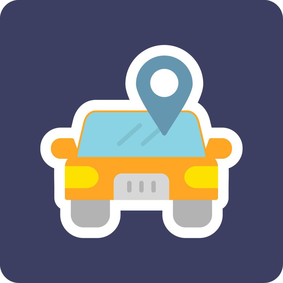 Car Location Vector Icon