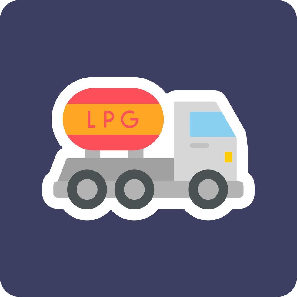 Gas Truck Vector Icon