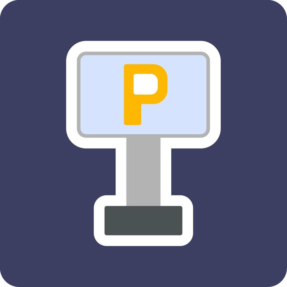 Parking Sign Vector Icon