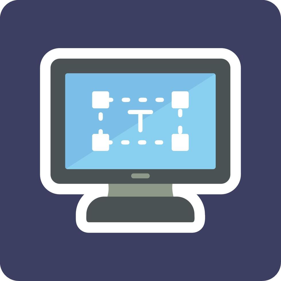 Computer text Editor Vector Icon