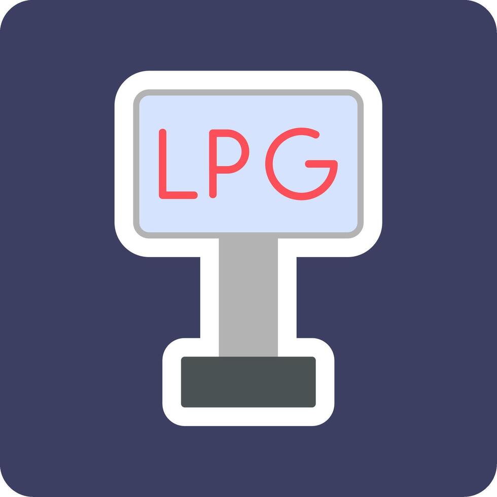 Liquefied Petroleum Gas Vector Icon