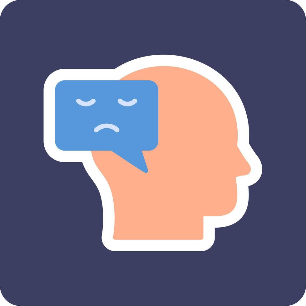 Negative Thinking Vector Icon