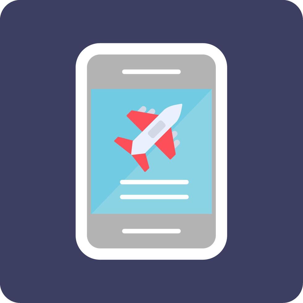 Plane Ticket booking Vector Icon