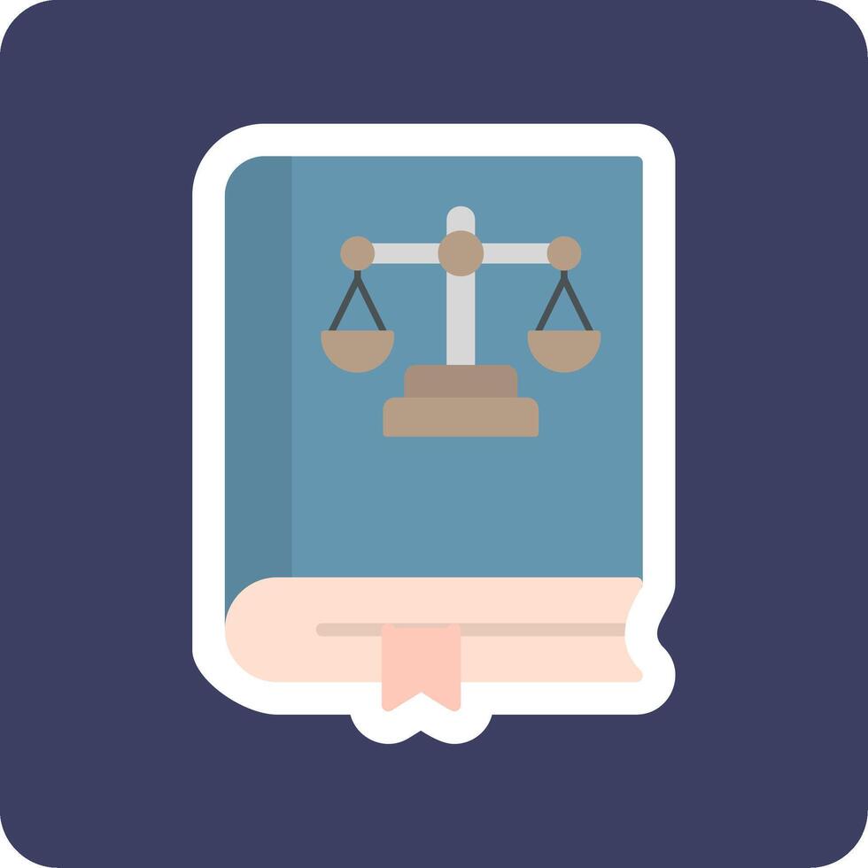 Law Book Vector Icon