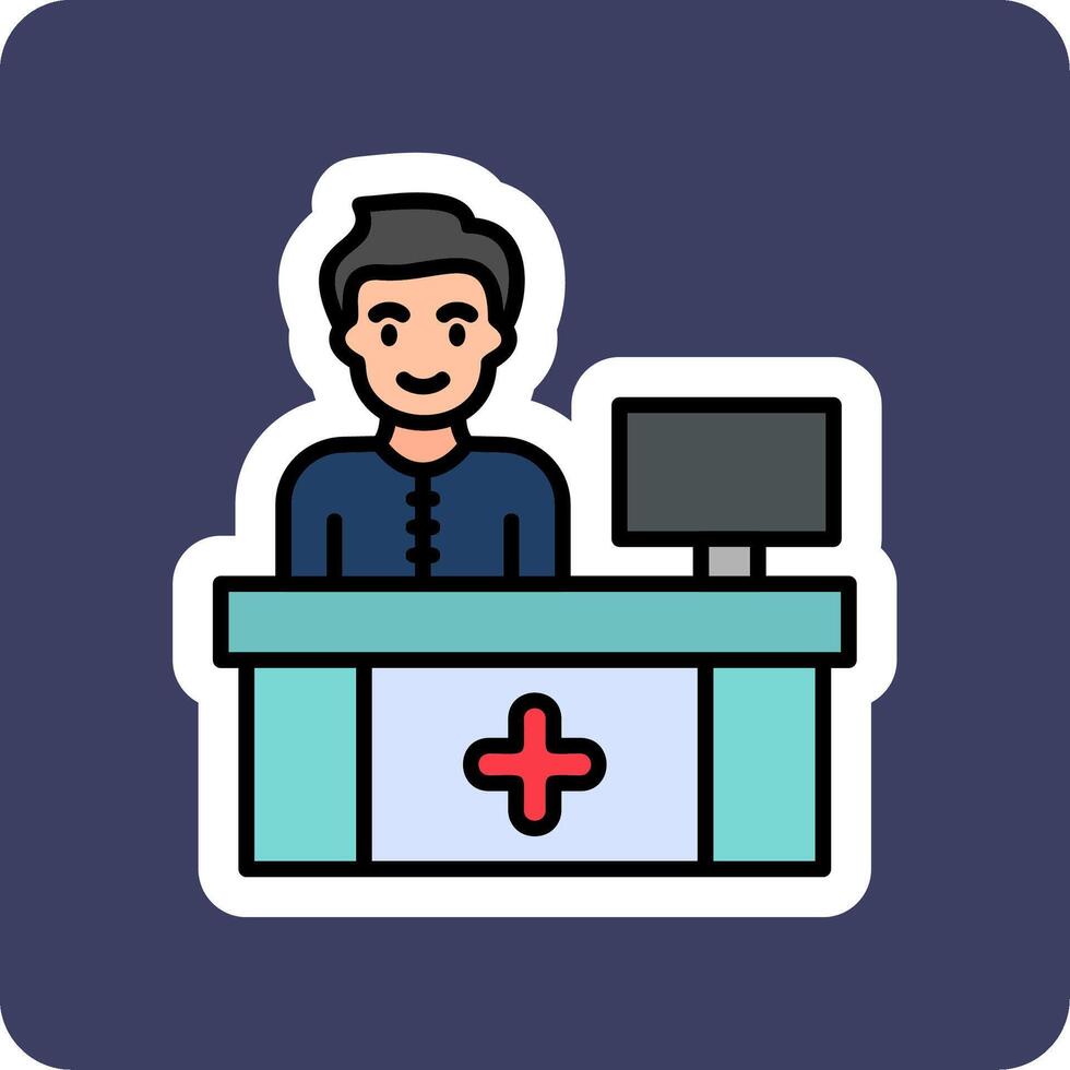 Receptionist Vector Icon