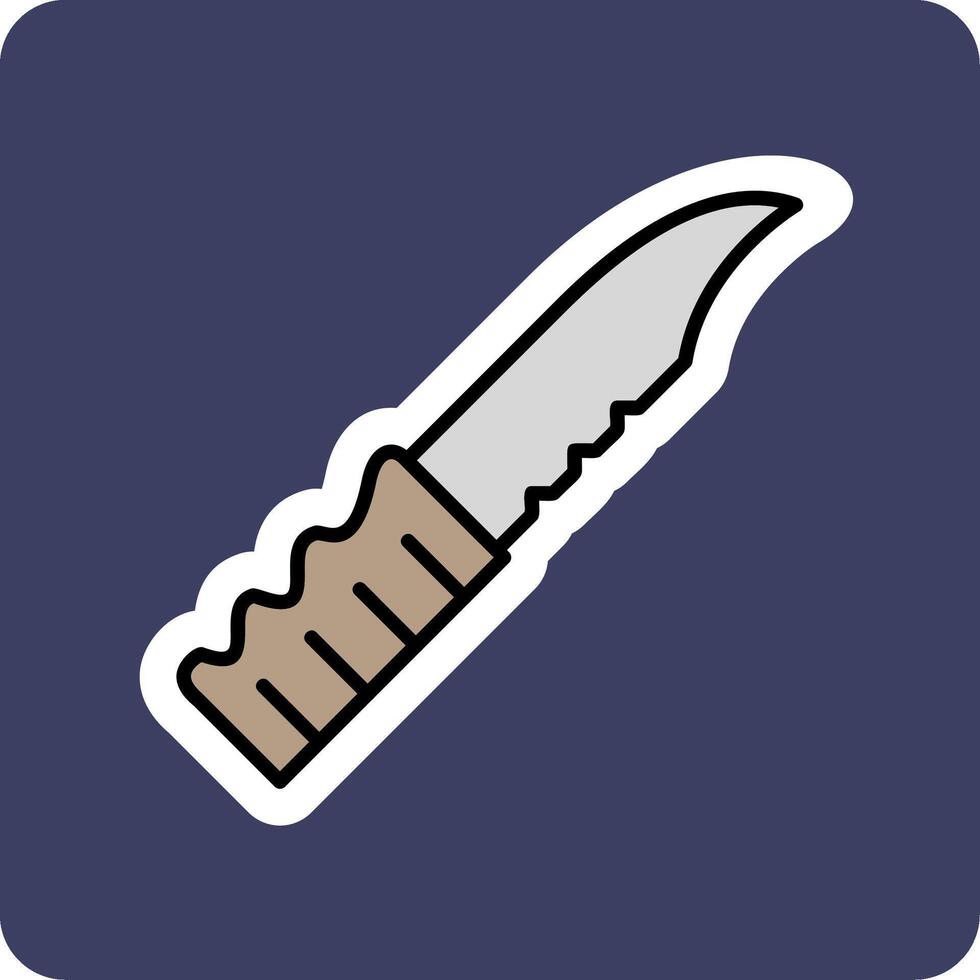 icono de vector de cuchillo