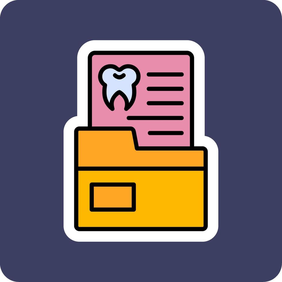 Dental Record Vector Icon