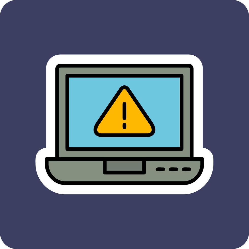 laptop Virus Vector Icon