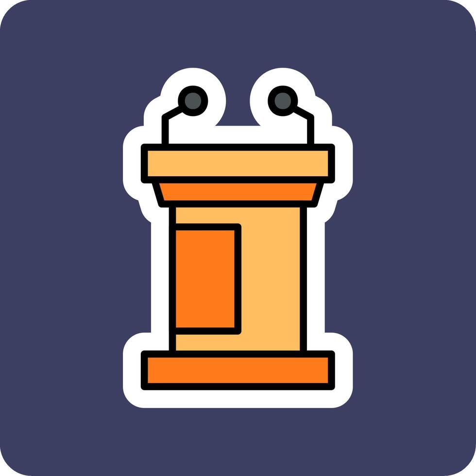 Podium Vector Icon