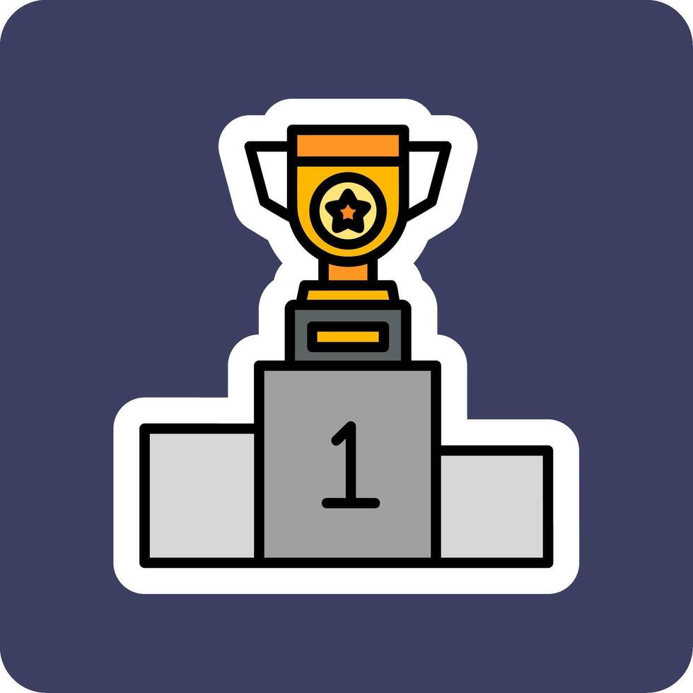 Winner Podium Vector Icon