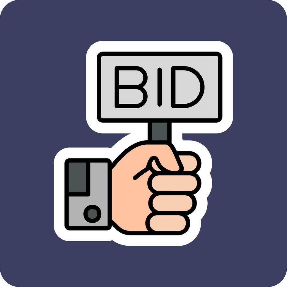 Bid Vector Icon