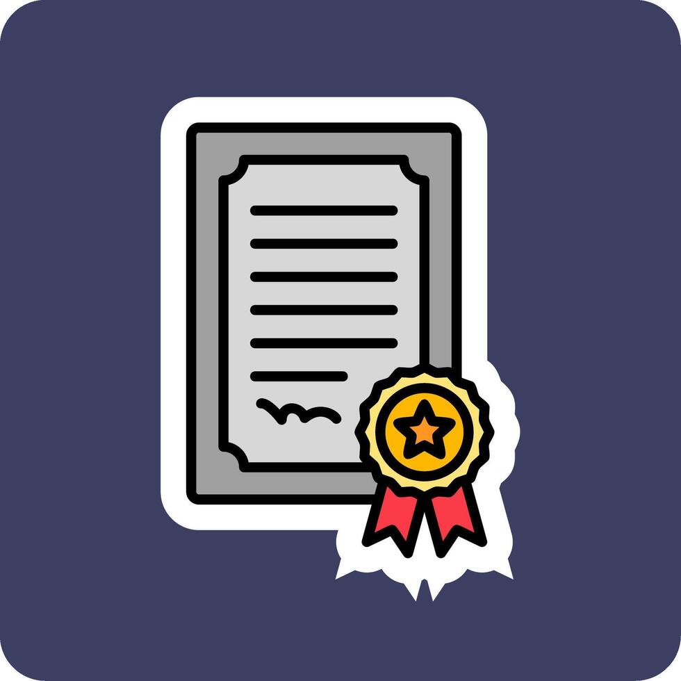 Certificate Vector Icon